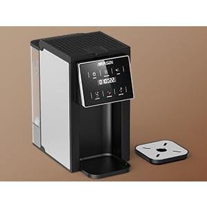 AIRMSEN Grind & Brew Coffee Maker with Built-in Grinder - Single-Serve Machine Compatible with K-Cup Pods & Ground Coffee, 1000W Fast 6-14oz Brew, Descaling Alert, Touchscreen & 50oz Removable Tank