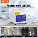 VEVOR 1.3L Professional Ultrasonic Industrial Cleaner with Digital Timer 40kHz Excellent Ultrasonic Cleaning Machine 110V for Jewelry Watch Ring Coin Diamond Eyeglasses Small Parts Cleaning