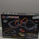 Boy Toys Gifts for 6 7 8-12 Years Old, Slot Car Race Track Sets with 4 Slot Cars, Battery or Electric Car Track for Boys, Dual Racing Game Lap Counter Circular Overpass Track Gifts for Kids