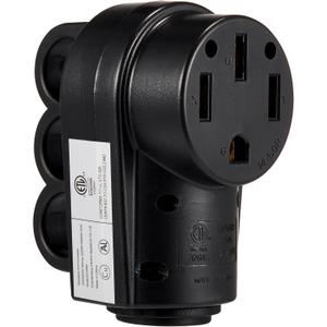 50 Amp RV Female Plug, NEMA 14-50R 125/250 Volt Heavy Duty Replacement Receptacle with Ergonomic Handles for RV, EV, Generator Cord, ETL Listed
