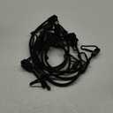 8 Pcs 18 Inch Adjustable Carabiner Bungee Cords with Hooks, Easy to Adjust from 7" to 18", Black Bungee Straps with UV-Resistance & Superior Elasticity for Cargo, Bike, Luggage, Carts, Truck, Etc Black