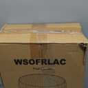 WSOFRLAC Small Pouf Ottoman Foot Rest Footstool and Ottomans Small for Couch Foot Stools for Living Room Boho Couch Ottoman White Beige Pouf Ottomans 26x18 Foot Rest Poufs Round Stool