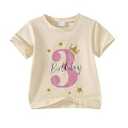 Baby Girl Birthday Outfit One/Two/Three Birthday Shirt 1-3 Year Old Girls Birthday Gift
