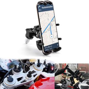 evomosa Motorbike Phone Mount Adjustable Smartphone Support Holder fit for Motorcycle Fork Stem Round Holes 13mm-20mm