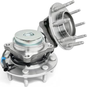 Pair 515059 Front Wheel Bearing Hub Assembly Compatible with Chevrolet Express 2500 2003-2017, Express 3500 2003-2017, for GMC Savana 2500 2003-2017, Savana 3500 2003-2017, 8 Lug w/ABS (OE Size)