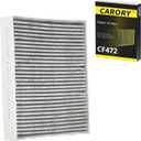 CARORY Cabin Air Filter w/Activated Carbon for BMW 320i (2013-2018), 328i (2013-2016), 330i (2017-2019), 335i (2014-2015), M2 (2016-2021), OE# 64119237554, 64119237555, CF11472, XC10010C