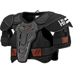HSc Unisex Hockey Adult Shin Pad, Black, Size M