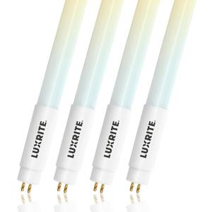 LUXRITE 4FT T5 LED Tube Lights, Type B, 24W=54W Ballast Bypass 4 Pack
4 Colors 3500K | 4000K | 5000K | 6500K, 45.79", Single and Double End Powered, 3200LM, F54T5 Fluorescent Replacement, UL, DLC