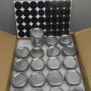 40 Pack 4 oz Glass Jars with Lids and Bands, Regular Mouth Mini Mason Jar, Canning Jars for Honey, Jam, Jelly, Wedding Favor, Shower Favor, Body Butters, Spice (Silver LidBand)