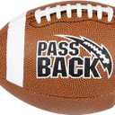 Passback Junior Composite Football, Ages 9-13, Youth Training Football, (Ships Deflated)