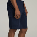 Pudolla Men's Hiking Cargo Shorts 9" Lightweight Outdoor Work Shorts for Men Travel Golf Camping Casual with 5 Zipper Pockets (XX-Large, Navy)