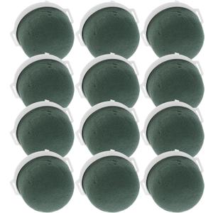12pc Mini Floral Foam Holder, Round Mud Flower Foam Floral Arrangement Tools for Wedding Bottle Decor