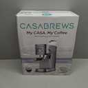 CASABREWS CM5418 Espresso Machine 20 Bar, Compact Espresso Maker with Steam Milk Frother, Stainless Steel Coffee Machine with 34oz Removable Water Tank for Cappuccino, Small Latte Machine, Silver