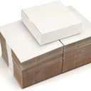 7x7x2 Shipping Boxes Set of 40, 3 Layers White Corrugated Cardboard Small Business Packing Box for Mailing
