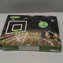 ropoda Mini Basketball Hoop - Glow in The Dark, Over The Door Basketball Hoop Indoor, Indoor Basketball Hoop Backboards for Teens and Adults, Mini Hoop for Kids with 4 Balls and Pump (Green)