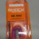 Shock Doctor Mouth Guard Sports, Hockey, Lacrosse, Baseball, Wrestling Moutguard, Gel Max Heavy Duty Protection & Custom Fit, Football Mouth Guard with Strap (Adult, Pink)