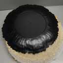 Showgeous Round Charger Plates 50 Pack 13” Gold Plastic Reef Rim