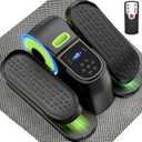 VIVURN 028 Under Desk Elliptical 12 Speed 5 Modes Motorized Leg Exerciser While Sitting for Seniors As Seen on TV Low Impact Electric Pedal Exerciser with Non-Slip Mat Quiet for Home and Office (Green)