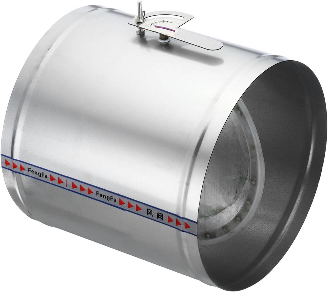 PATIKIL 12" HVAC Duct Manual Volume Damper, Metal Adjustment Airflow Ducting Backdraft Damper Control for Air Ventilation System