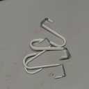 FYY Over the Door Hooks, 4 Pack Hangers Hooks with Rubber Prevent Scratches Heavy Duty Organizer for Living Room, Bathroom, Bedroom, Kitchen Hanging Clothes, Towels, Hats, Coats, Bags White