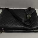 KKXIU Updated 2-In-1 Insulated Lunch Bag & 15.6 Inch Laptop Tote for Women, Large Capacity Thermal Meal Bag with Padded Laptop Compartment, Quilted Work Bag for Office, Teacher, Commuter (Black)