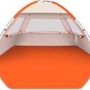 Gorich Beach Tent Sun Shelter for 3/4/6/8/10 Person with UPF 50＋ UV Protection, Lightweight & Easy Setup Beach Shade Canopy, Portable Beach Shade Tent Beach Cabana (3 Person)