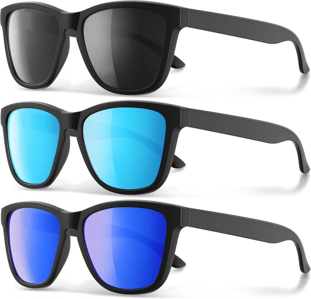 Polarized Sunglasses for Men and Women - Classic Fashion Sun Glasses Shades for Driving, Outdoor Sports, and Daily Wear UV400 Protection