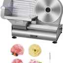 VEVOR Meat Slicer, 180W Electric Deli Food Slicer, 7.5 inch Meat Cutter with a Premium SUS420 Blade, 0-0.6 inch Adjustable Thickness, Food Slicer for Frozen, Hard Bread and Cheese, Home Use