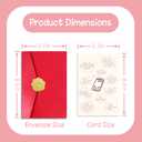 2 x VegSire Funny Double-Sided Mother's Day Card for Mom from Daughter Son, Humorous Relatable Greeting Card with Red Pearlescent Envelope, 8" x 5.3"