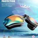 3 x Aegend Swim Goggles for Kids 3-14 | Anti-Fog, No-Leaking, Pool & Beach