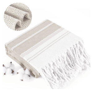 YONGOES Boho Beige Throw Blanket Bedroom Living Room Accessories Sofa Couch Chair Essential Bohmian Aztec African Southwest Neutral White Fall ntique Vintage French Country Primitive Cottage Nursery Decor 160"x 80"