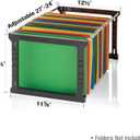 Officemate Plastic Hanging File Frames, Letter and Legal Size, Rails 24 to 27, 2 Sets (91963), Black