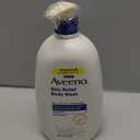 Aveeno Skin Relief Fragrance Free Body Wash, Triple Oat Formula, Gentle Daily Cleanser for Itchy Dry Sensitive Skin, Soap & Paraben Free, Soothes & Moisturizes, 33 fl oz