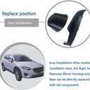 Peintu Passenger Side Mirror Lower Cover Trim Right Side Rearview Mirror Housing and Base Compatible with Mazda CX-5 2015 2016 With light version,CX-3 2016 2017 2018 2019