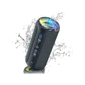 Ortizan Portable Bluetooth Speaker (1nd Gen), IPX7 Waterproof, Wireless, Big Sound and Deep Bass, TWS Pairing, 30Hrs of Playtime, Valentines Day Gifts for Him, Birthday Gifts for Men Women - Black