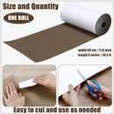 Geyoga 12 x 197 Inch White Single Face Corrugated Cardboard Roll B Flute Shipping Corrugated Paper Roll Wrap for Packing, Storage, DIY Crafts, Back to School Essentials