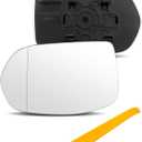 Left Driver Side Mirror Glass Non-Heated Fit for Honda CR-V 2012-2016, HR-V 2016-2018 Replace 88268 76253T0AA01 HO1324114Exterior Side View Flat Mirror