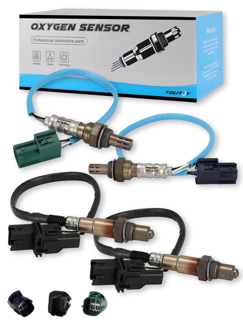 TAUTOY 4 PCS 234-5060 234-4297 234-4313 O2 Oxygen Sensor Upstream and Downstream (4.0L V6) Compatible with Nissan Xterra Frontier Pathfinder 2005 2006