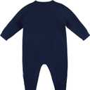 Gerber Baby Boys Sweater Knit Romper Jumpsuit, Blue Dog, 18 Months