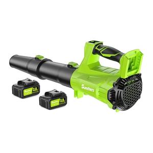 LEAPUL Leaf Blower Cordless, 21V Electric Leaf Blower with 22.0Ah Batteries & 1 Fast Charger, Lightweight Battery Powered Blower for Lawn Care, Patio Cleaning