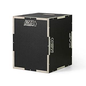 CAP Barbell 3-in-1 Rubber Textured Plyometric Box 20in x 18in x 16in
