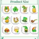 27PCS St. Patricks Day Decorations, St. Patricks Decor Happy Shamrock Patricks Day Banner Garlands Clover Hanging Swirls Irish for Home Store Saint Patrick Party