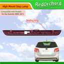 92750-2P000 3rd Third Brake Light Fit for Kia Sorento 2009 2010 2011 2012 2013 2014 2015 Replace 927502P000 Replacement High Mount Stop Lamp Full LED Rear Center Waterproof Stop Light