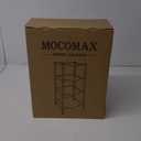 mocomax 5 Gallon Water Jug Rack, 4 Tier Detachable Water Bottle Holder Storage Organizer Shelf, Heavy Duty Water Jug Dispenser Stand for Kitchen, Office, Home, Black