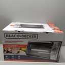Black+Decker Countertop Convection Toaster Oven, 8 One-touch Cooking Functions, Stainless Steel