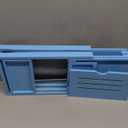 Yirilan Foldable Bamboo Bathtub Tray Caddy, Bathtub Tray, Blue