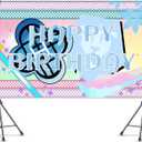 Demon Birthday Party Decorations Backdrop Banner Magical Music Themed Singer Backdrop Photography Background for Birthday Party Favors Supplies3.2x5ft