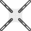 VESA Extension Mount Adapter Brackets Kit for Screens 32 to 55 inch LCD LED TV, TV Mount Steel Conversion Plate for VESA up to 400x400mm