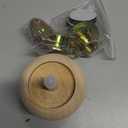 2 Inch Wooden Unfinished Bun Feet for Dresser Legs Couch Sofa Cabinet bun feet Ottoman DIY Replacement Wood Furniture Legs for Furniture Set of 4 (4set, 2inch)