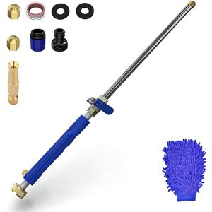 AgiiMan Jet Nozzle High Pressure Hose Nozzle for Garden Hose Power Washer Wand, 2-in-1 High Pressure Washer with 2 Different Nozzles and Hose Quick Connectors for Car Washing, Garden Cleaning, Patio